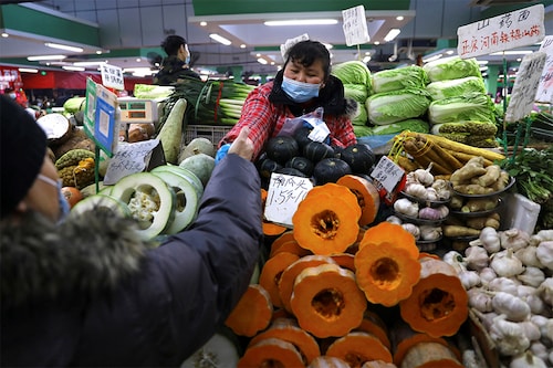 A super-market in China which like other Asian nations is being affected by a rise in inflation. (Credit: REUTERS/ Tinsgshu Wang)