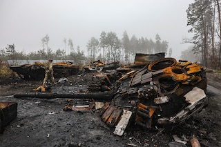 The British Defense Ministry estimates that Russia has lost more than 2,000 armored vehicles since the start of the Russia-Ukraine war.&nbsp
Image: Ronaldo Schemidt / AFP