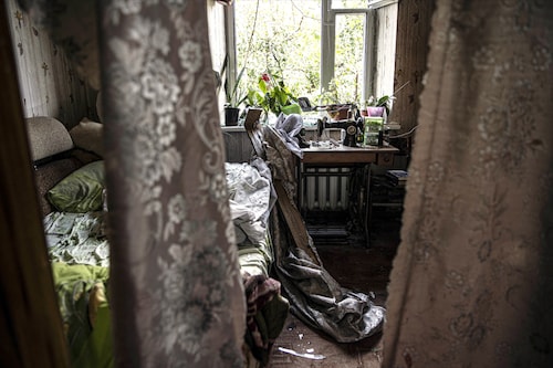 A view of a destroyed house after Russian shelling in a village of Zaporizhzhia Oblast, Ukraine, on August 10, 2022. Image:&nbspMetin Aktas/Anadolu Agency via Getty Images