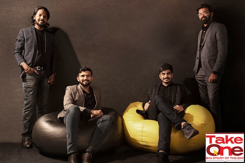 (From left) Arun George, Rashid K, Vimal Govind MK and Nikhil NP, co-founders, Genrobotics (From left) Arun George, Rashid K, Vimal Govind MK and Nikhil NP, co-founders, Genrobotics