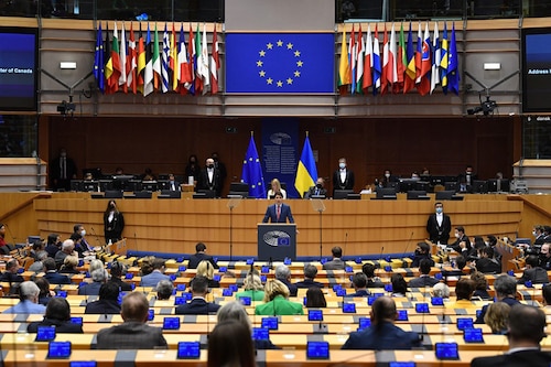 The law contains about 20 rules that in many cases target practices by Big Tech that have gone against the bloc"s rules on competition, but which Brussels has struggled to enforce. Image: John THYS / AFP