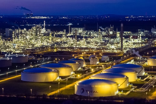 TotalEnergies Leuna oil refinery near Spergau, eastern Germany, on April 19, 2022. Image:&nbspStringer / AFP