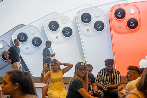 "We"re excited to be manufacturing iPhone 14 in India," Apple said in a brief statement. Image: Marc Asensio/NurPhoto via Getty Images