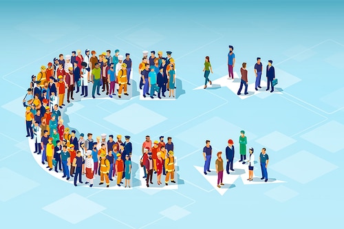 A significant amount of evidence has surfaced recently that indicates that political ideology now has a major influence on employee behavior at work.
Image: Shutterstock A significant amount of evidence has surfaced recently that indicates that political ideology now has a major influence on employee behavior at work.
Image: Shutterstock