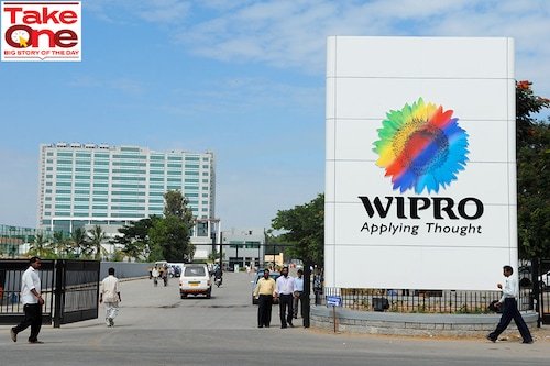 Wipro making the biggest hiring course correction amongst India’s top IT services companies due to the current adverse global macroeconomic conditions.
Image: Hemant Mishra/Mint via Getty Images Wipro making the biggest hiring course correction amongst India’s top IT services companies due to the current adverse global macroeconomic conditions.
Image: Hemant Mishra/Mint via Getty Images