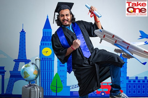 Akshay Chaturvedi, founder &amp CEO, LeverageEdu, a study-abroad edtech platform which provides counselling, application-admission support and financing to students.
Image: Madhu Kapparath
