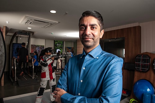 Abhinav Bindra, India"s first individual Olympic gold medallist Image: Mexy Xavier Abhinav Bindra, India"s first individual Olympic gold medallist Image: Mexy Xavier
