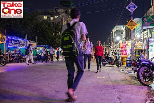 It"s a long day: A student going back to his hostel after finishing the last class of the day It"s a long day: A student going back to his hostel after finishing the last class of the day