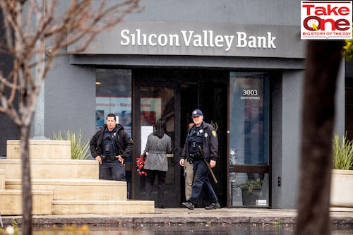 SVB"s collapse is having and will have a meaningful impact on India"s startup
Image: Noah Berger / AFP SVB"s collapse is having and will have a meaningful impact on India"s startup
Image: Noah Berger / AFP