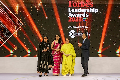 Isha Ambani, director of Reliance Retail Ventures, won this award for scaling up the company into the biggest retailer in India by revenue and store network