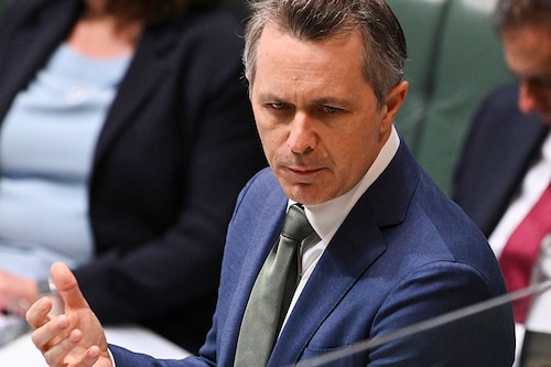 Australia"s Minister for Education Jason Clare speaks at Parliament House in Canberra, Australia. Image: Martin Ollman/Getty Images