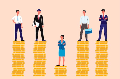 One recent estimate suggests that comparing differences in average annual pay globally, women earn 57 per cent of what men make.
Image: Shutterstock One recent estimate suggests that comparing differences in average annual pay globally, women earn 57 per cent of what men make.
Image: Shutterstock