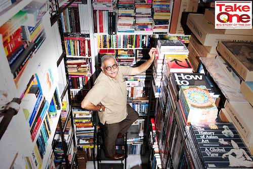 Anuj Bahri Malhotra, second-generation owner of Bahrisons, at the bookstore in Khan Market, Delhi, in October
Image: Amit Verma Anuj Bahri Malhotra, second-generation owner of Bahrisons, at the bookstore in Khan Market, Delhi, in October
Image: Amit Verma