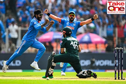India"s Ravindra Jadeja (left) appeals against Pakistan"s Mohammad Rizwan (in green) during the 2023 ICC Men"s Cricket World Cup match between India and Pakistan in Ahmedabad. As the sport makes it to the LA Olympics in 2028, the IOC will hope to cash in on such storied rivalries from the subcontinent  Image: Sajjad Husssain / AFP India"s Ravindra Jadeja (left) appeals against Pakistan"s Mohammad Rizwan (in green) during the 2023 ICC Men"s Cricket World Cup match between India and Pakistan in Ahmedabad. As the sport makes it to the LA Olympics in 2028, the IOC will hope to cash in on such storied rivalries from the subcontinent  Image: Sajjad Husssain / AFP