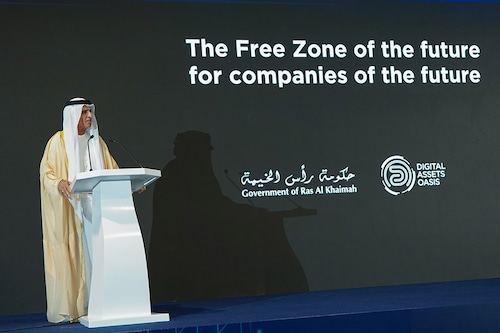Sheikh Saud bin Saqr Al Qasimi, UAE Supreme Council Member and Ruler of Ras Al Khaimah, inaugurated the RAK Digital Assets Oasis (RAK DAO).