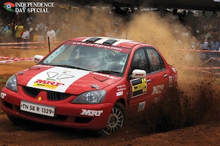 MRF is a long-running sponsor of the MRF rally team, which has participated in, and won, numerous championships
Image: Dibyangshu Sarkar / AFP