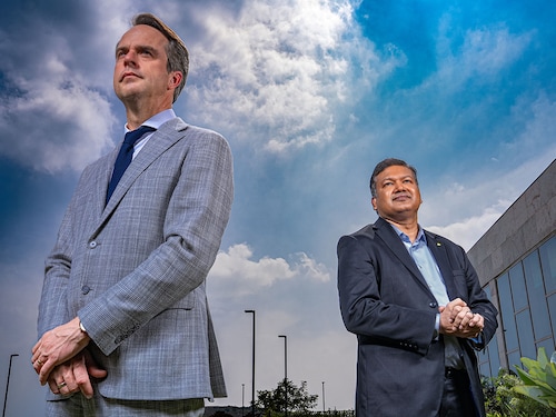 Image: (L to R) David Hill, CEO, Deloitte Asia Pacific and Romal Shetty, CEO, Deloitte South Asia Photo: Selvaprakash Lakshmanan for Forbes India