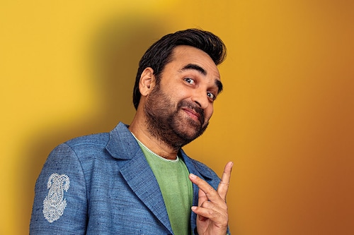 Pankaj Tripathi"s entry into the world of OTT in 2018 allowed him to showcase his versatility as an actor, especially as the uncrowned king and don, Kaleen Bhaiya, from the web series, Mirzapur. Image: Madhu Kapparath Styling: Vineet Chauhan Hair: Eikash Biswakarma Make up: Suresh Mohanty
