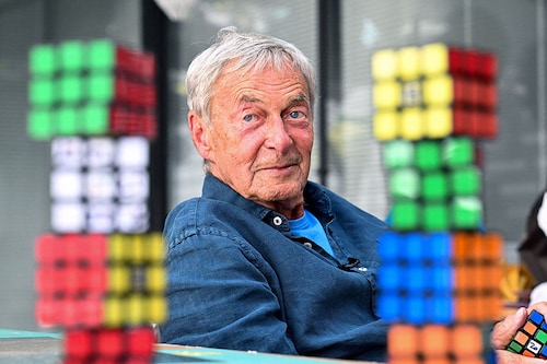 The naysayers said the maddening multicoloured cube that Erno Rubik invented 50 years ago would not survive the 1980s. Image: ATTILA KISBENEDEK / AFP© The naysayers said the maddening multicoloured cube that Erno Rubik invented 50 years ago would not survive the 1980s. Image: ATTILA KISBENEDEK / AFP©