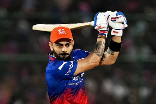 With 741 runs in 15 matches, Virat Kohli finished as the highest run-getter of the tournament and winner of the Orange Cap.
Image: Arun Sankar / AFP With 741 runs in 15 matches, Virat Kohli finished as the highest run-getter of the tournament and winner of the Orange Cap.
Image: Arun Sankar / AFP