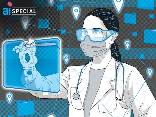 India has prioritised the use of AI in health care in its IndiaAI Mission, and the creation of datasets representative of the Indian context is critical to enable this.
Illustration: Chaitanya Dinesh Surpur