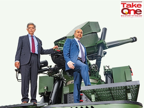 Baba Kalyani (left), chairman &amp MD, with son Amit, vice chairman &amp joint MD, Bharat Forge
Image: Amit Verma