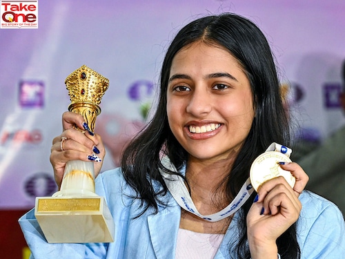 Divya Deshmukh became the youngest and the first Indian to win the Women"s World Cup Image: PTI Photo