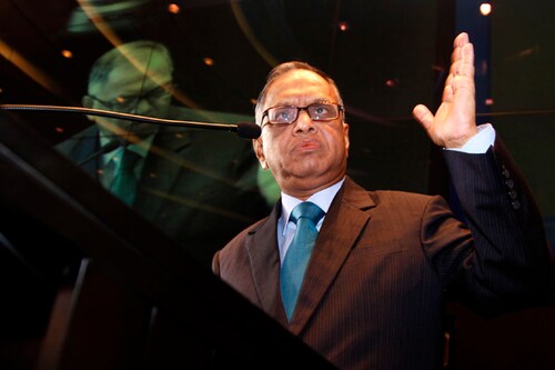 (N. R. Narayana Murthy, billionaire founder of Infosys Technologies Ltd. Photo: Getty Images)