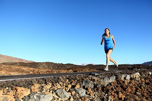 While running, you are in complete control of your performance, there is nobody else to blame, no dependencies