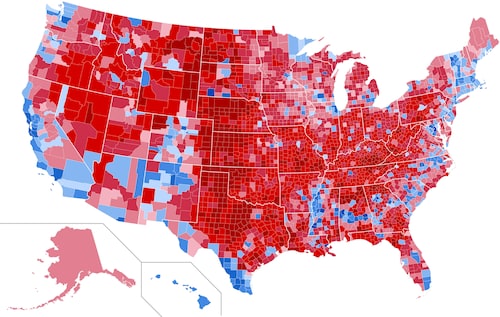 2016 election results map