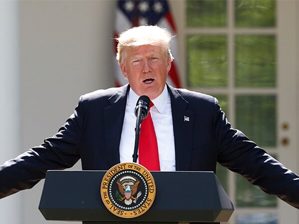 US president Donald Trump announces his decision that the United States will withdraw from the landmark Paris Climate Agreement, in the Rose Garden of the White House in Washington, US, June 1, 2017. Reuters/Kevin Lamarque