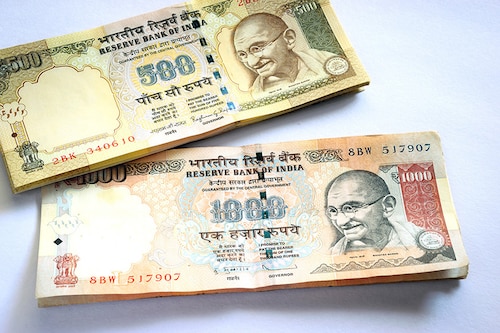 Old, demonetised Rs 500, Rs 1,000 notes (Image for representational purposes only) Shutterstock 