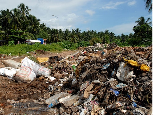 INDIA - OCTOBER 29: View of Garbage at Kovalam Beach, Kerala, India ( Beach, Boat, Tourist, Plants, Backwater, Workers, Fisherman Lake Resort ) (Photo by Mandar Deodhar/The India Today Group/Getty Images) INDIA - OCTOBER 29: View of Garbage at Kovalam Beach, Kerala, India ( Beach, Boat, Tourist, Plants, Backwater, Workers, Fisherman Lake Resort ) (Photo by Mandar Deodhar/The India Today Group/Getty Images)