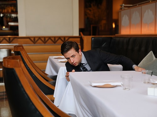 NEW YORK, NY - APRIL 06: Matthew Pene, Maitre d' at Eleven Madison Park, checks the dining room before dinner  on April 6, 2017 in New York City. The esteemed restaurant has recently been named as the world's No. 1 restaurant in the World's 50 Best Restaurants awards, the first U.S. establishment to win the top spot since 2004.  (Photo by Spencer Platt/Getty Images)