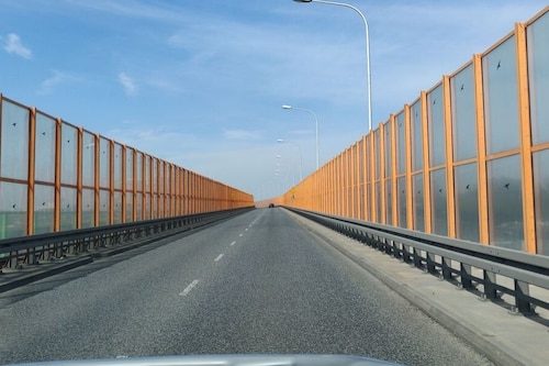 Bridge leading to Erding, Germany