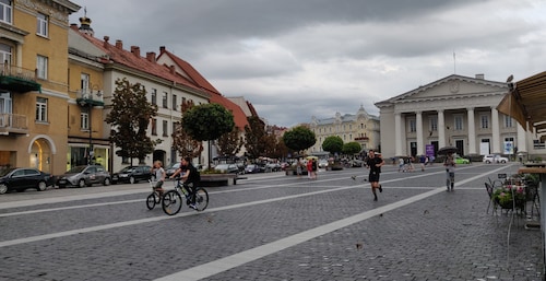 Central Square of Vilinus, capital city of Lithuania