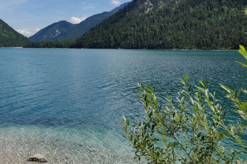 River running in the Alps on way to Warth, Austria