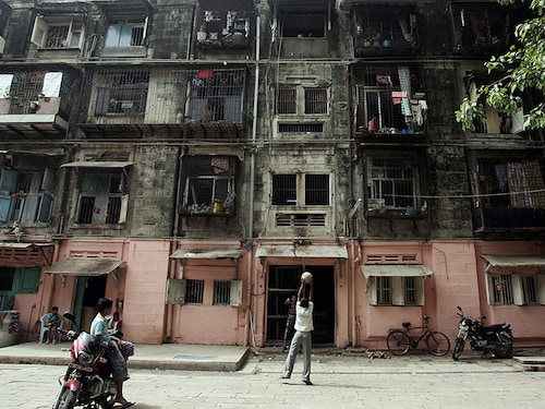MUMBAI, INDIA - JUNE 20, 2008: Housing - Redevelopment - BDD Chawl at Worli. (Photo by Kunal Patil/Hindustan Times via Getty Images)