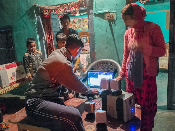 Villagers young and old live a slow-paced and uncomplicated life in rural Himachal Pradesh, India. (Photo by David Bathgate/Corbis via Getty Images)
