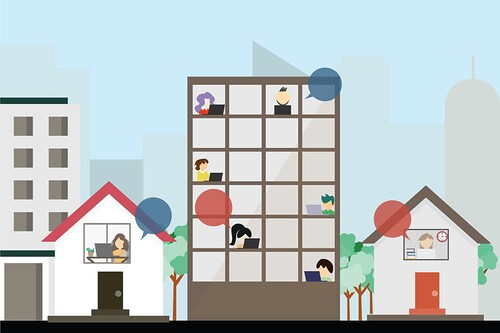 As businesses continue to discern this dichotomous outlook towards the future of work, one of the most probable and popular solutions to meet the need for balance lies in adopting a hybrid work model. Image: Shutterstock