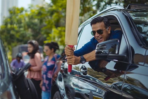 Rahul Dravid in Cred's commercial. Image: Cred/Youtube