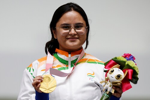 Para-shooter Avani Lekhara; Image: Reuters/Issei Kato 