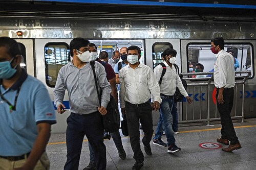 The pandemic has already impacted normal life and it is necessary for the government to bring in some relief for the salaried class. Image: Money Sharma/ AFP