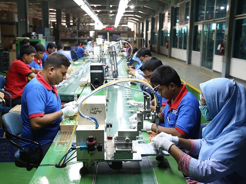 United States - 2020:  LED and LCD TV manufacturing process, Smart TV production line and machinery PCB Board testing process