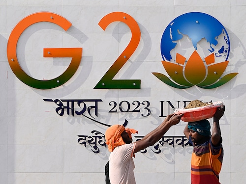 LUCKNOW, INDIA  FEBRUARY 5: Preparation undergoing for the G20 summit, on February 5, 2023 in Lucknow, India. (Photo by Deepak Gupta/Hindustan Times via Getty Images)