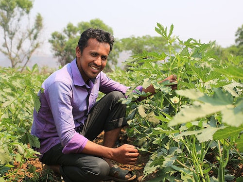 Sanjay Dhasade is a reverse migrant who gave up a job in Mumbai to pursue a rewarding farm life on his family's agricultural land in Mangaon, Raigad