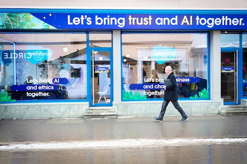 Hosted by Klaus Schwab, the theme for the 54th World Economic Forum (WEF) is restoring trust in the future within societies and among nations. Image: Andy Barton/SOPA Images/LightRocket via Getty Images