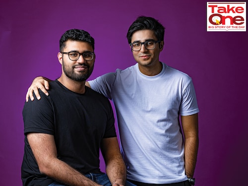 Aadit Palicha, co-founder and CEO and Kaivalya Vohra, co-founder and CTO,  Zepto. Zepto is a quick-commerce company in India