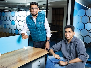 (From left) Dheeraj Dhingra and Sachin Santhosh, co-founders, Scimplify
Image: Madhu Kapparath