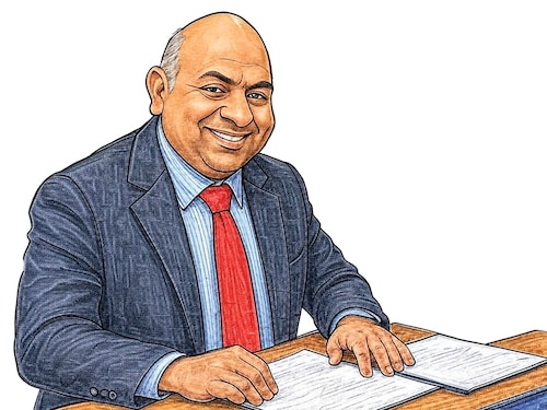 Atul Chordia, Founder, Panchshil Realty
Image: Caricatures by Kapil Kashyap with the help of Grok.Ai Atul Chordia, Founder, Panchshil Realty
Image: Caricatures by Kapil Kashyap with the help of Grok.Ai